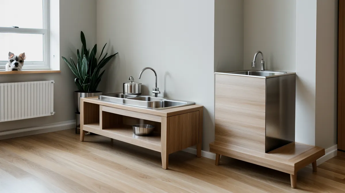 Organize a Pet Feeding Station in Small Apartment Rental Kitchens